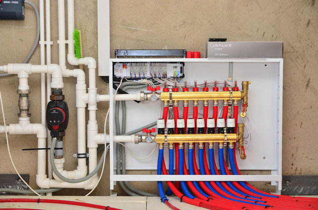 Теплые полы в загородном доме, Кострома