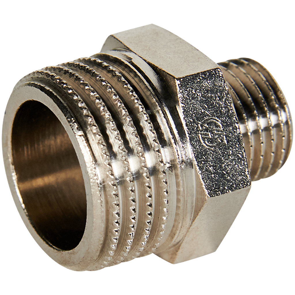 Stout Ниппель НН переходной никелированный 1/2" х 1/4"