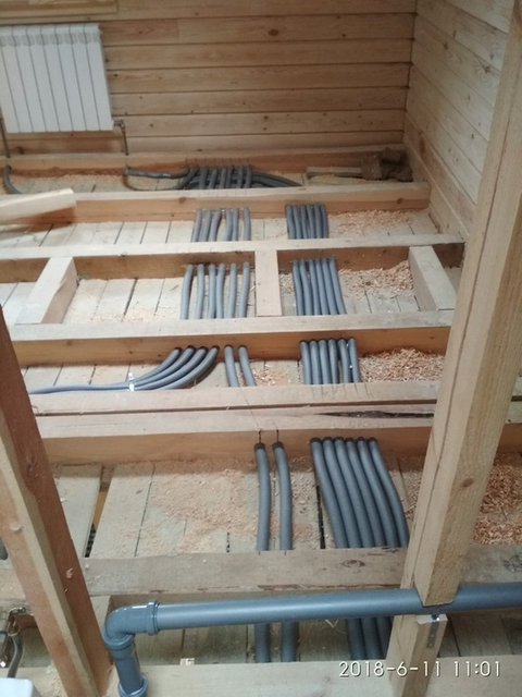 Отопление в доме из бруса, Москва