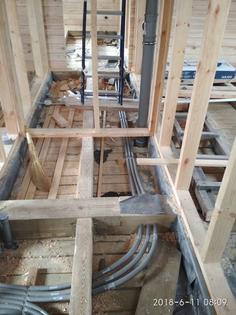 Отопление в доме из бруса, Москва