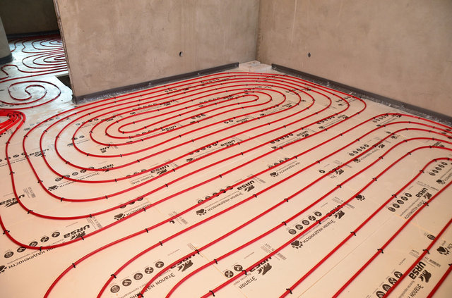 Теплые полы в загородном доме, Кострома