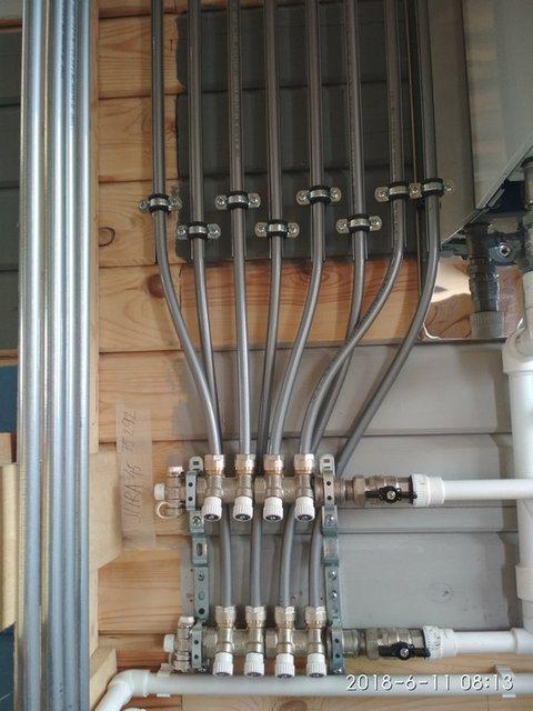 Отопление в доме из бруса, Москва