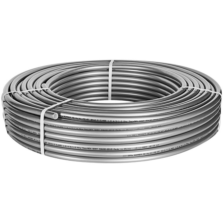 Rommer PE-Xa/Al/PE-RT 20 (2.9), (метражом, в бухте 100м) труба стабильная (цвет серый)