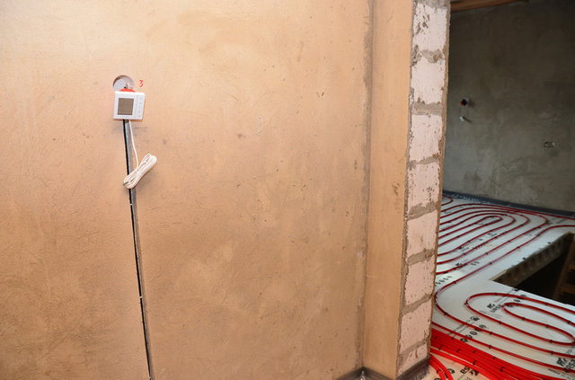 Теплые полы в загородном доме, Кострома