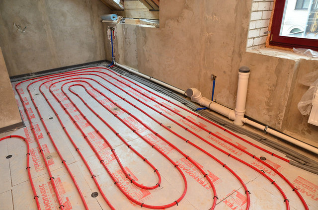 Установка системы отопления в доме, Кострома