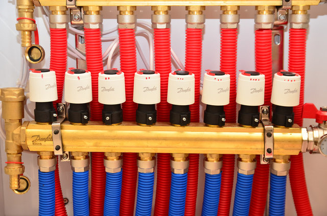 Теплые полы в загородном доме, Кострома