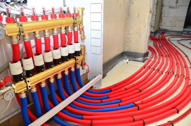 Теплые полы в загородном доме, Кострома