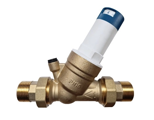 MVI Редуктор давления мембранный PN16 1" с выходом под манометр (гайки в комплекте)