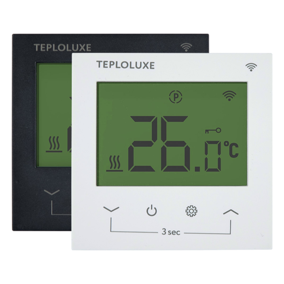 Теплолюкс Pontus WI-FI белый, Терморегулятор электронный для электрического тёплого пола