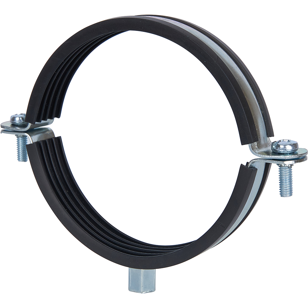 Stout Хомут для труб с гайкой 4"(107-116) с комбинированной гайкой М8-М10