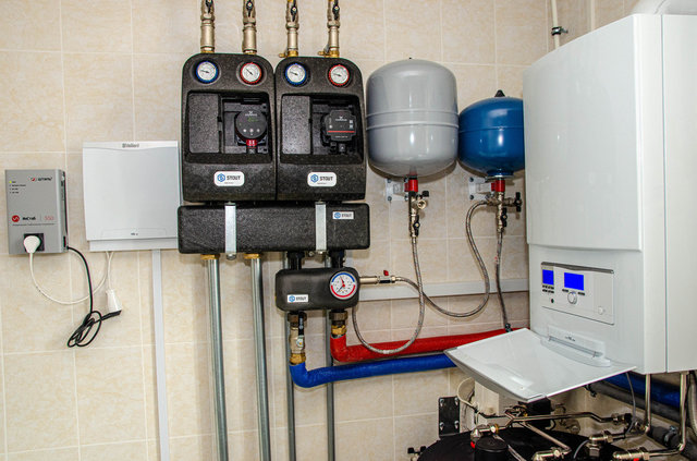 Монтаж системы отопления и теплых полов с котлом Vaillant в Б.Андрейково