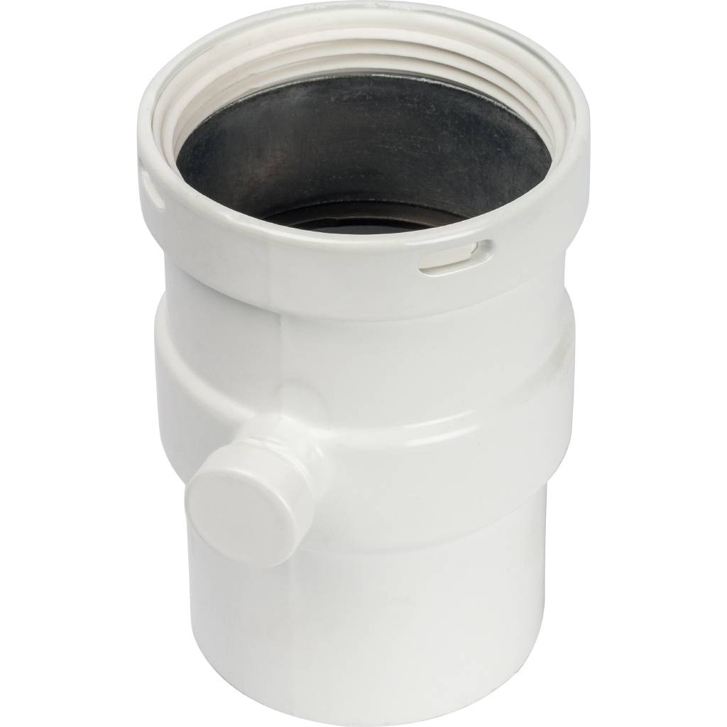 Stout Элемент дымохода горизонтальный DN80 п/м с патрубком для отвода конденсата