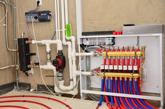 Теплые полы в загородном доме, Кострома