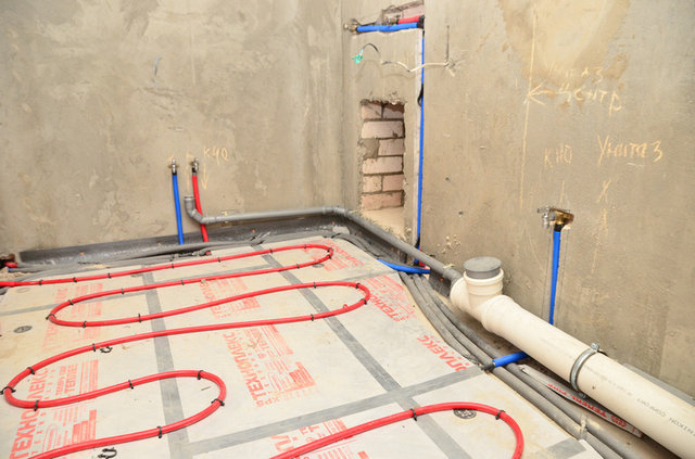 Установка системы отопления в доме, Кострома