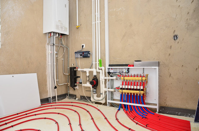 Теплые полы в загородном доме, Кострома