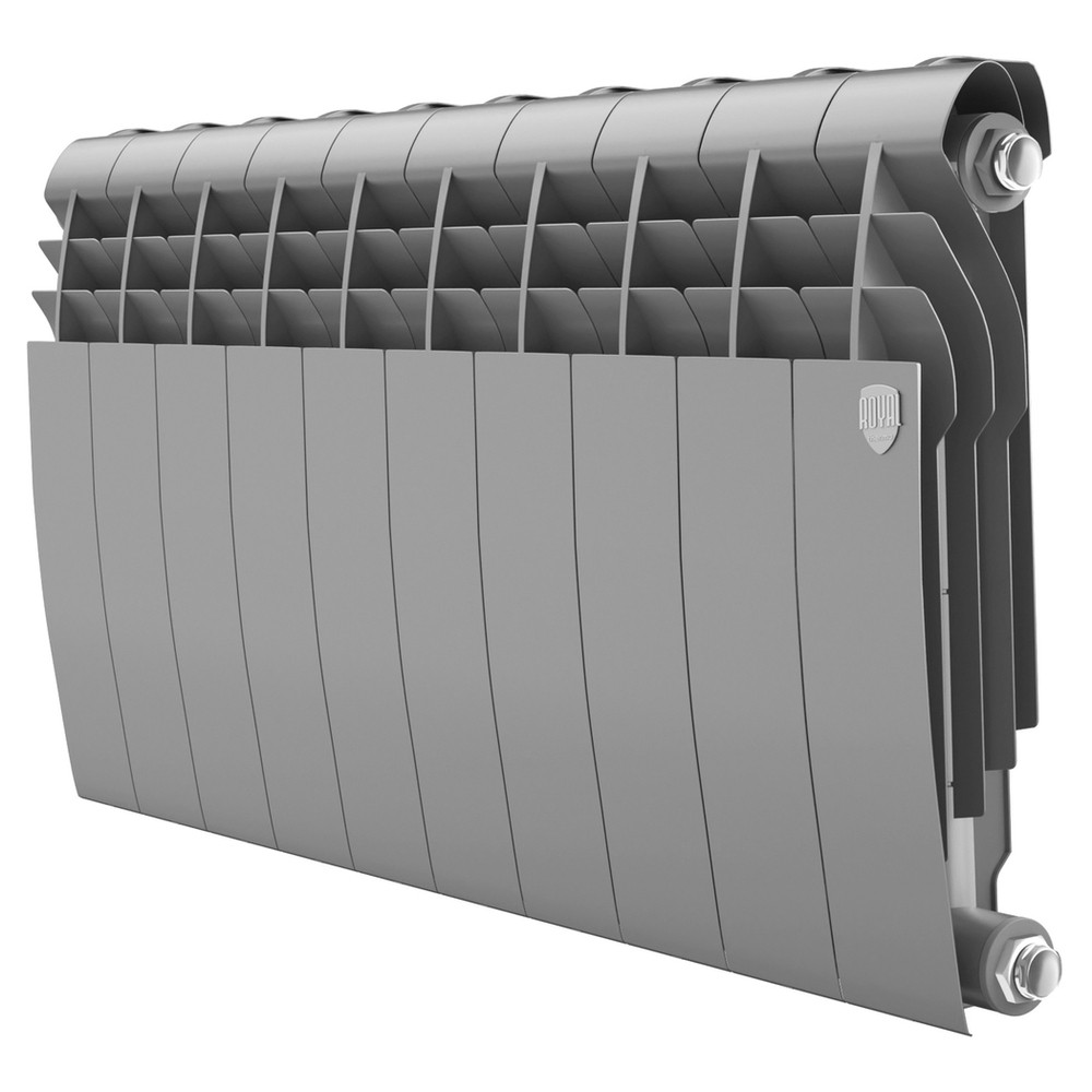 Радиатор Royal Thermo BiLiner 350 10 секций, Silver Satin