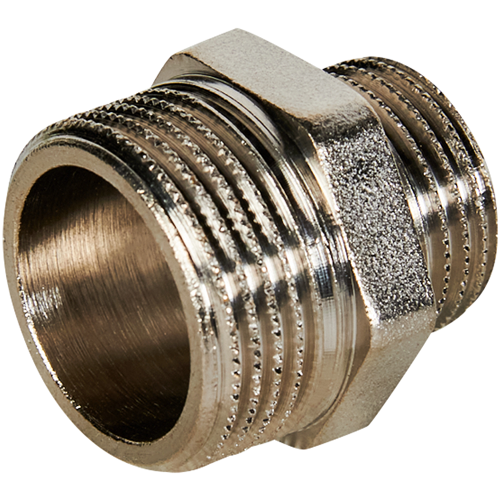 Stout Ниппель НН переходной никелированный 3/4" х 1/2"