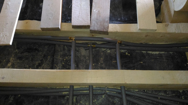 Отопление в бревенчатом доме, Москва