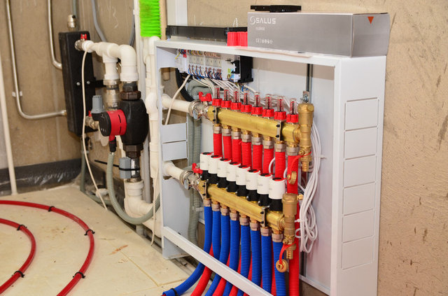 Теплые полы в загородном доме, Кострома