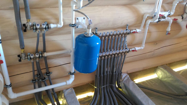 Отопление в бревенчатом доме, Москва