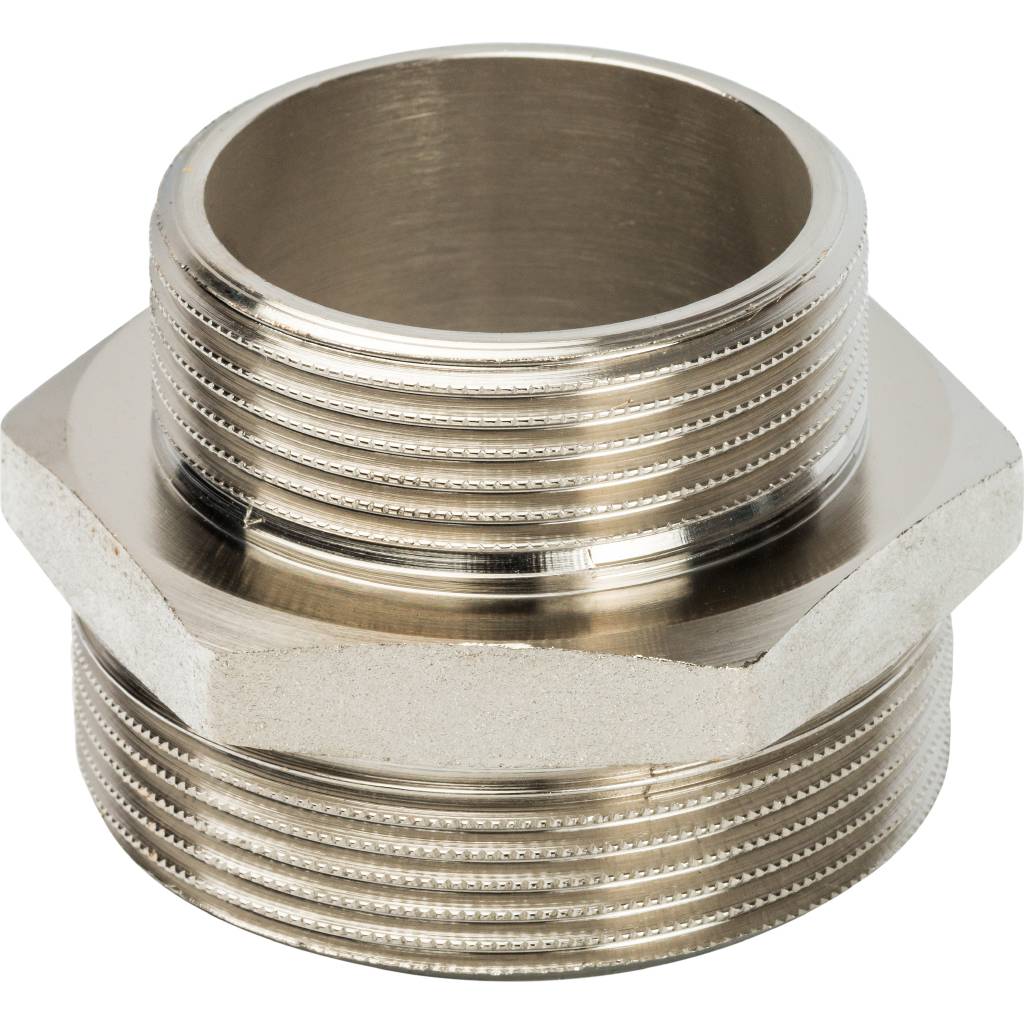 Stout Ниппель НН переходной никелированный 2" х 1 1/2"