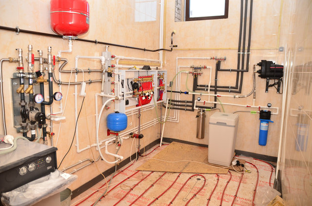 Монтаж отопления в загородном доме, с.Минское