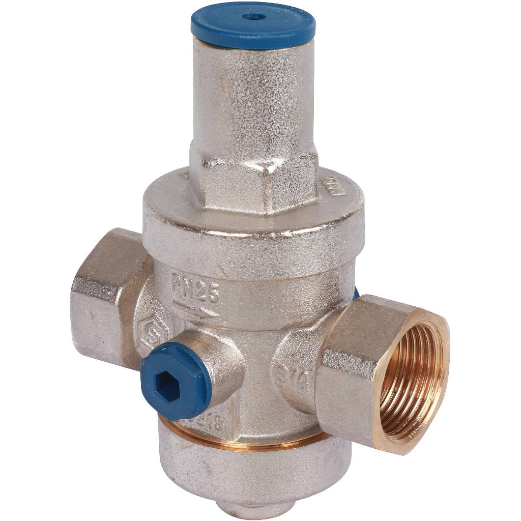 Stout Редуктор давления PN25 вн/вн 3/4" с выходом под манометр