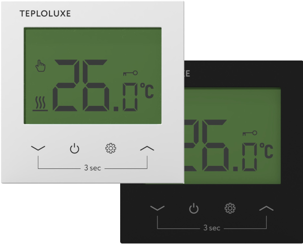 Теплолюкс Pontus белый, Терморегулятор электронный для электрического тёплого пола