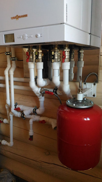 Отопление в бревенчатом доме, Москва