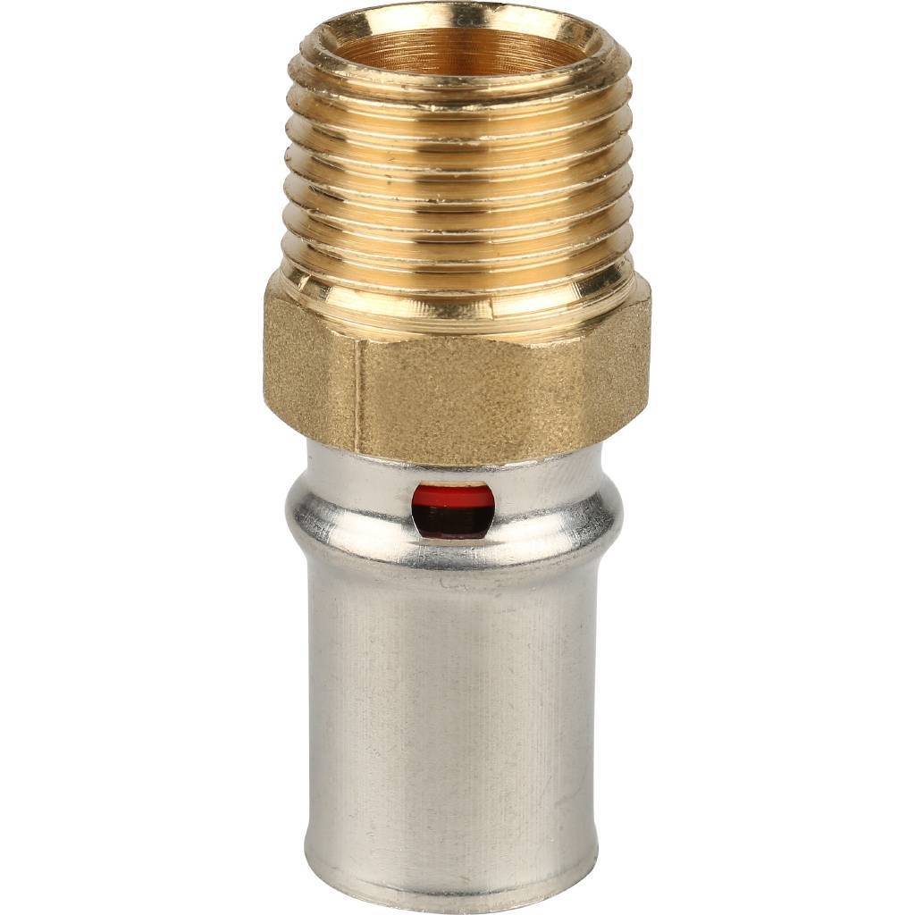 Stout Переходник с наружной резьбой 1/2" х 16 для металлопластиковых труб прессовой