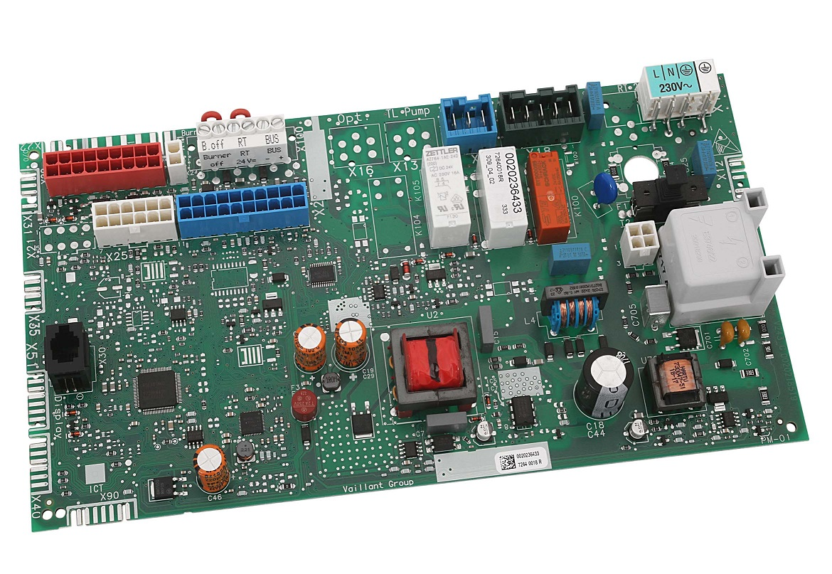 Vaillant Плата управления Atmo/Turbo TEC версия 5 (R1 и R2), оригинальная запчасть
