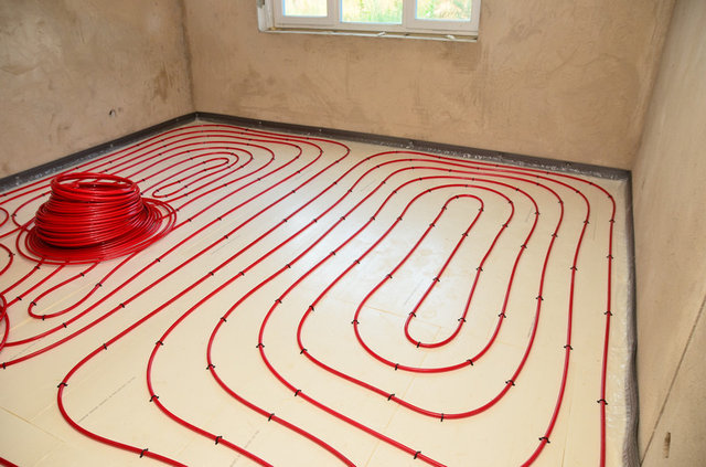 Теплые полы в загородном доме, Кострома