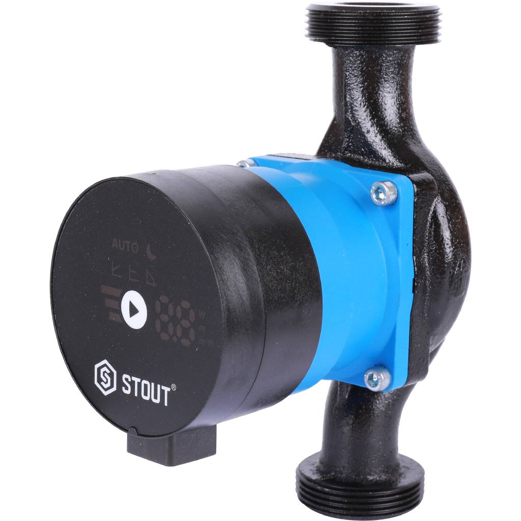 Stout mini pro 25-80 180 мм, насос циркуляционный частотный