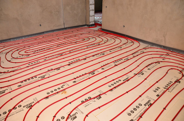 Теплые полы в загородном доме, Кострома