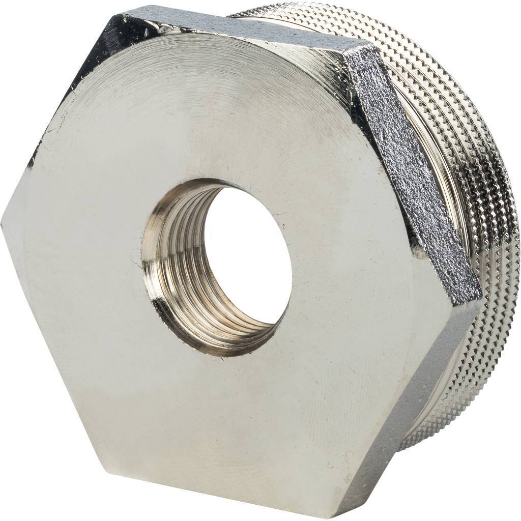 Stout Футорка никелированная 1 1/2" х 1/2"