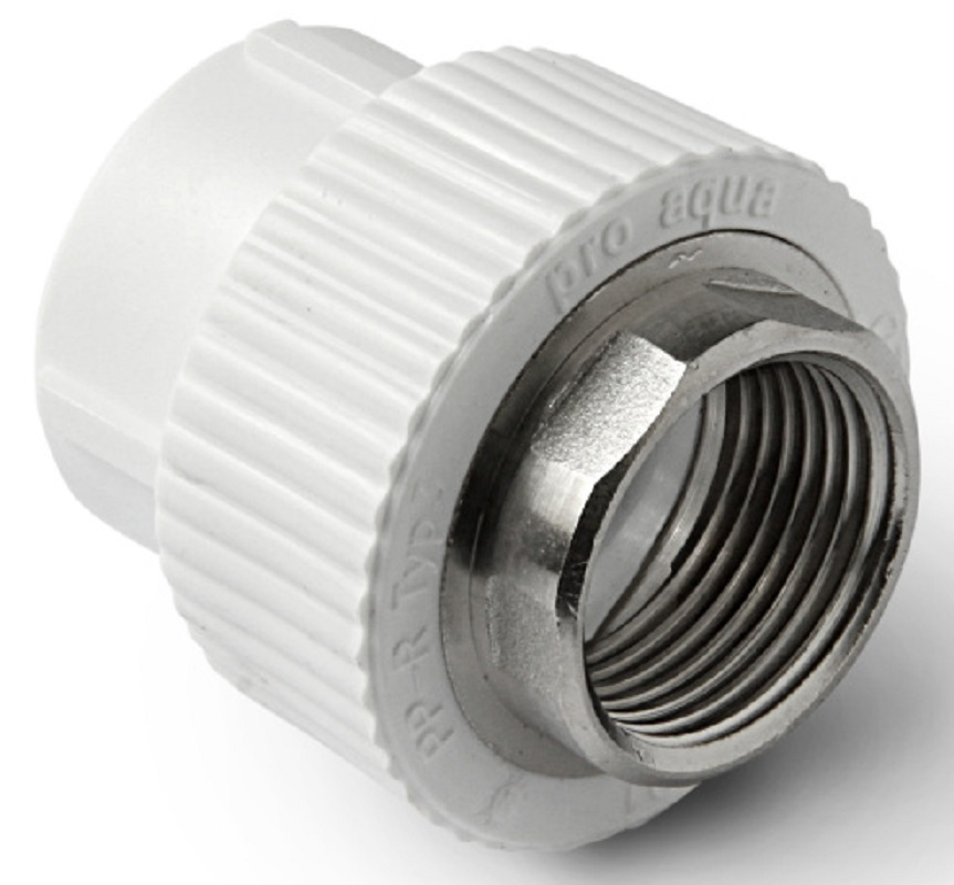 ProAqua Муфта комб. с внутренней резьбой 40 х 1 1/4" под ключ, полипропиленовая