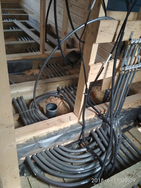 Отопление в доме из бруса, Москва