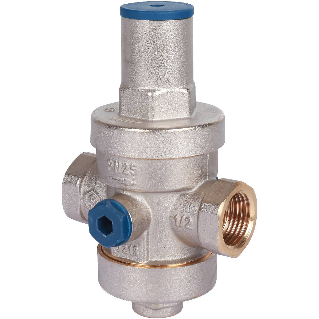 Stout Редуктор давления PN25 вн/вн 1/2" с выходом под манометр
