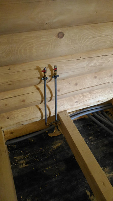 Отопление в бревенчатом доме, Москва