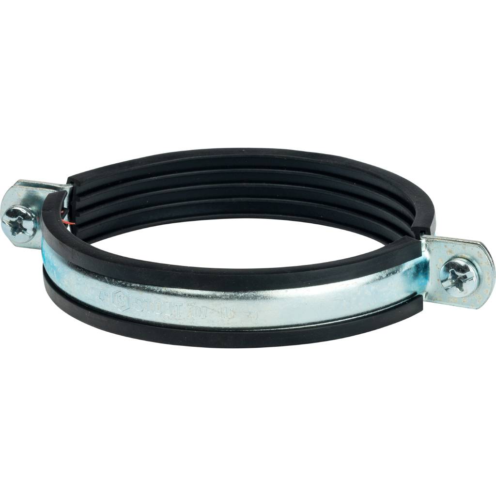 Stout Хомут для труб с гайкой 4"(107-116)