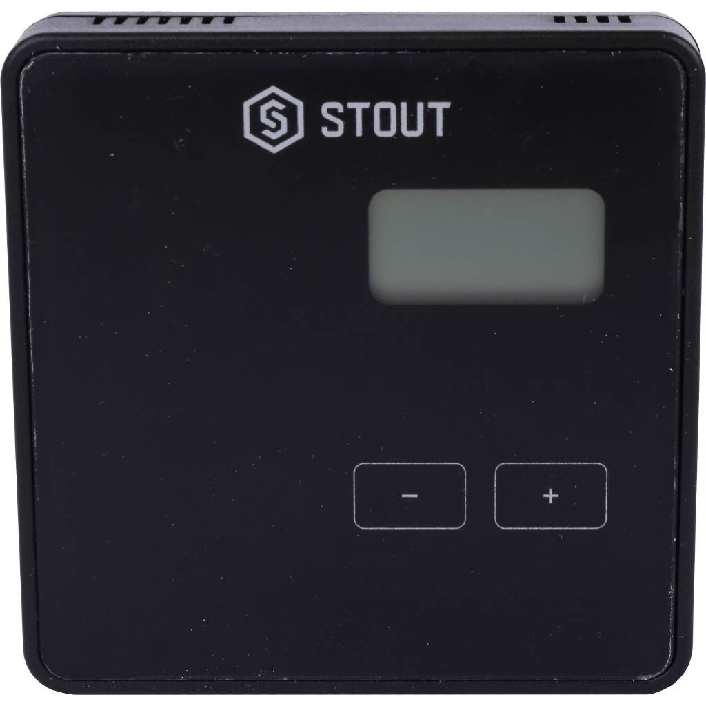Stout ST-294 v2 черный Беспроводной комнатный термостат, двухпозиционный
