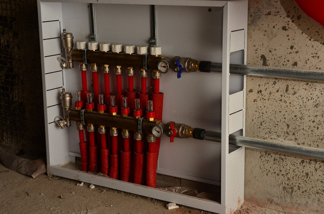 Монтаж отопления с конденсационным котом Vaillant 36 кВт в Костроме