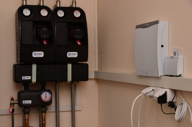 Каскад из 2-х конденсационных котлов Vaillant в д. Заречье