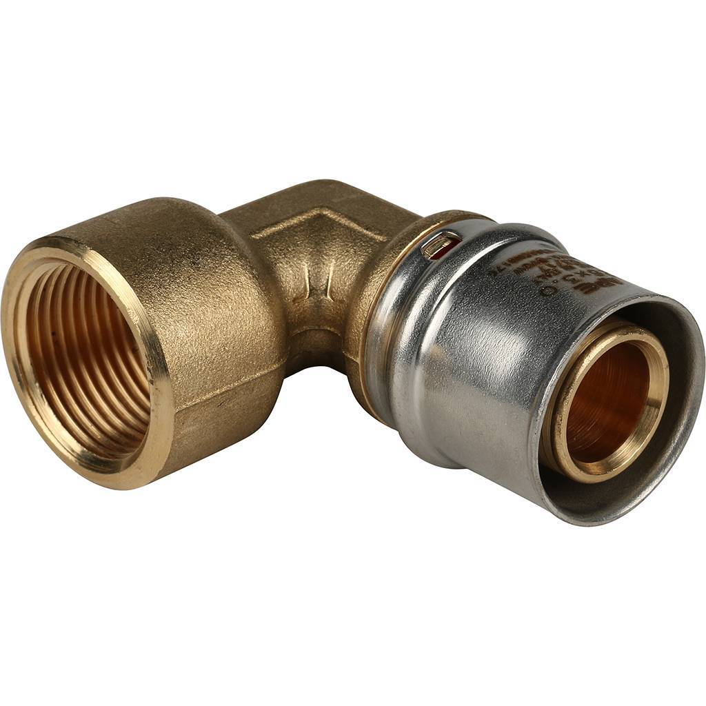 Stout Угольник-переходник с внутренней резьбой 3/4" х 26 для металлопластиковых труб прессовой