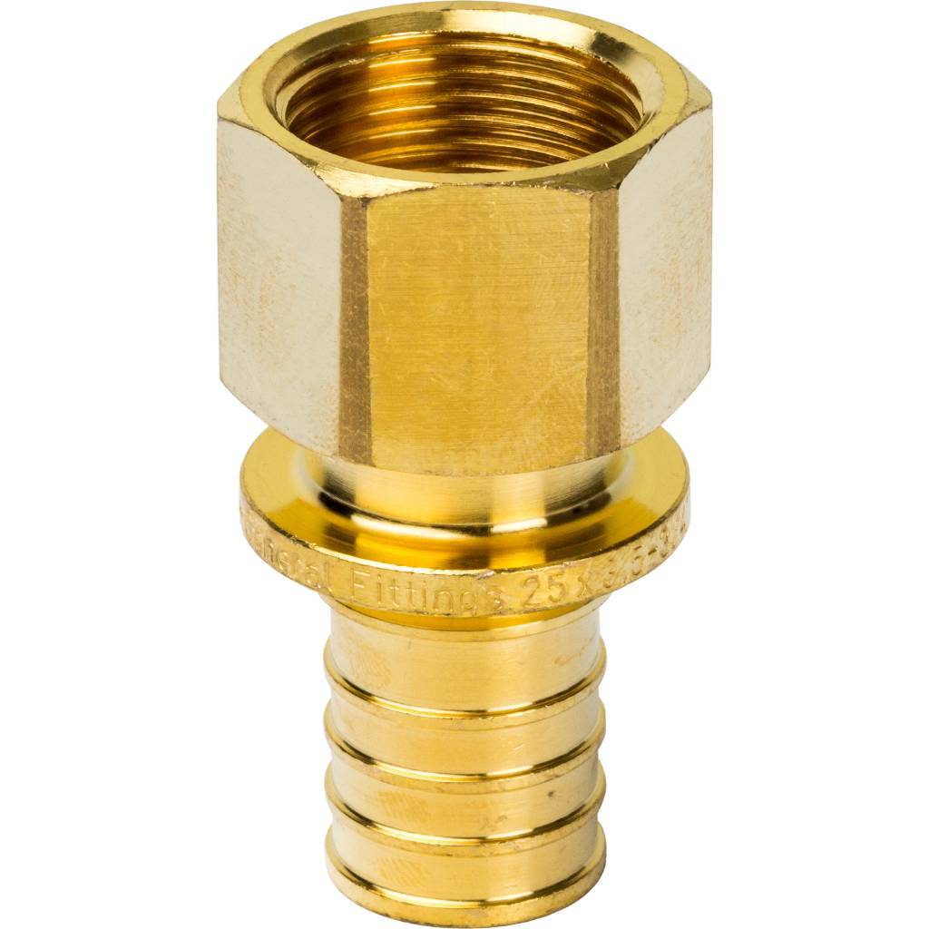Stout Переходник с внутренней резьбой 25xG 3/4" для труб из сшитого полиэтилена аксиальный
