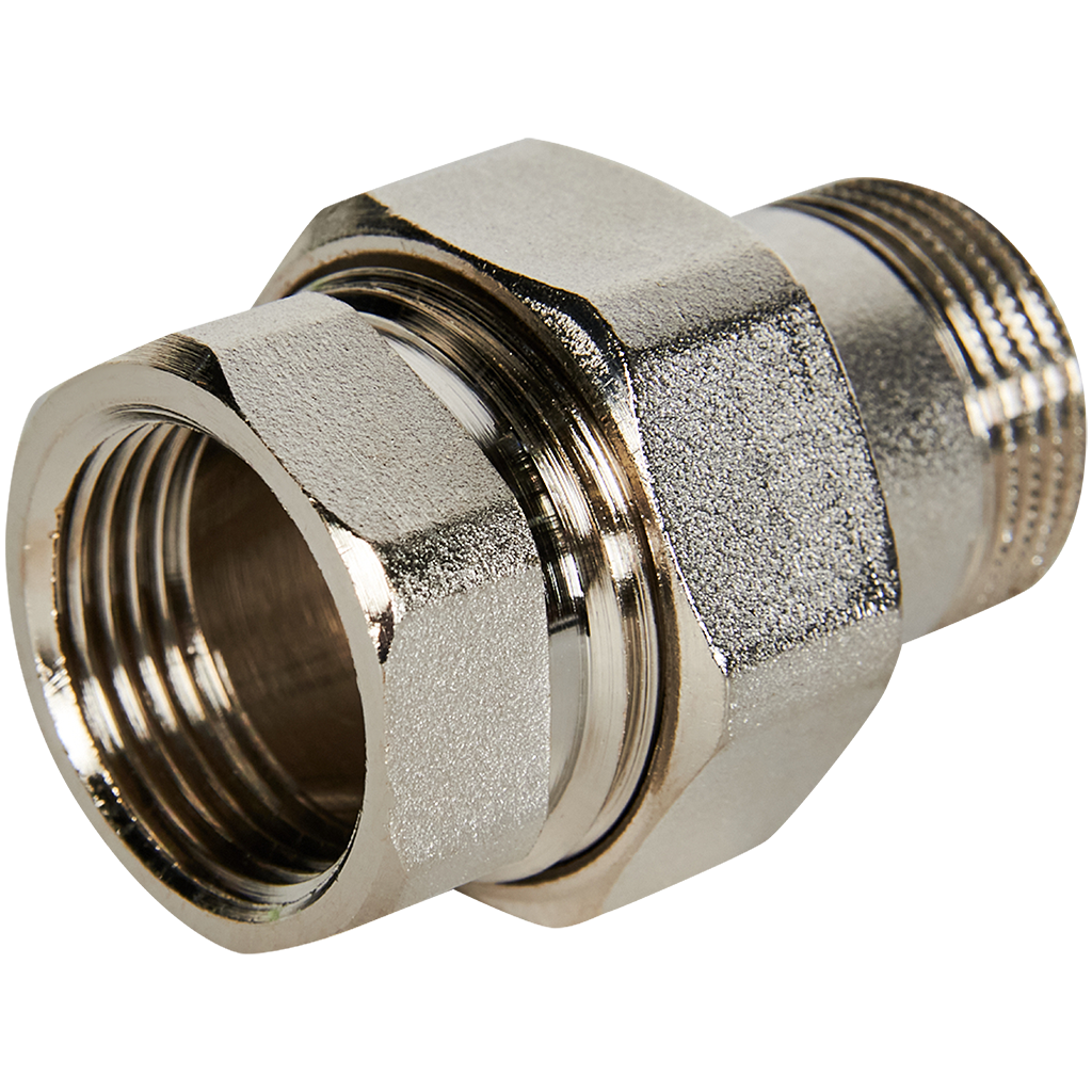 Stout Разъемное соединение "американка" ВН никелированное, уплотнение o-ring 3/4"