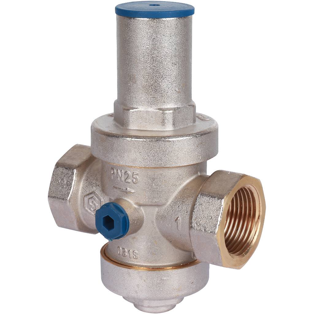 Stout Редуктор давления PN25 вн/вн 1" с выходом под манометр