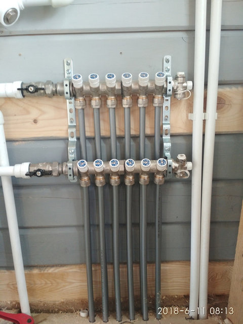 Отопление в доме из бруса, Москва