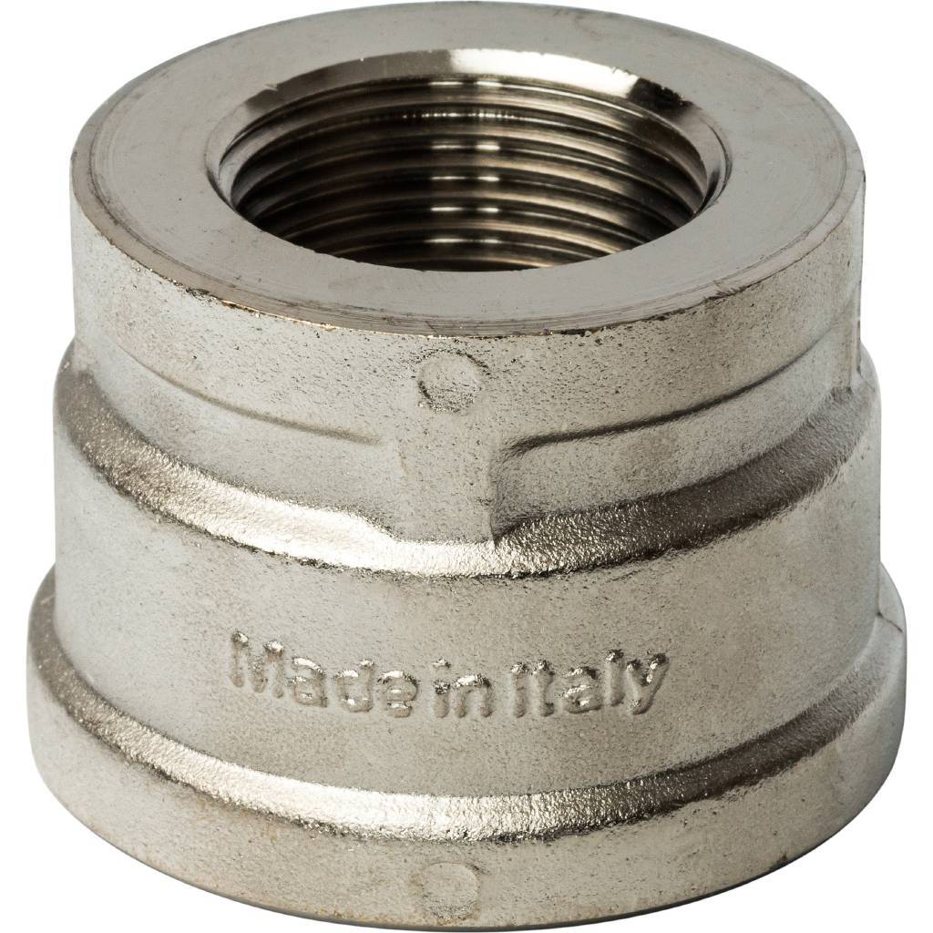 Stout Муфта ВВ переходная никелированная 1 1/2" х 1"