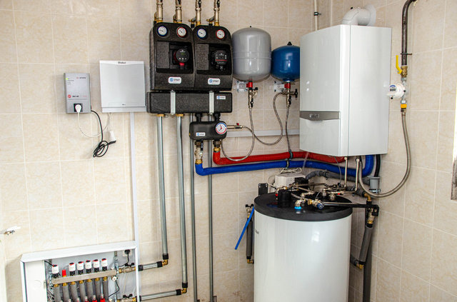 Монтаж системы отопления и теплых полов с котлом Vaillant в Б.Андрейково